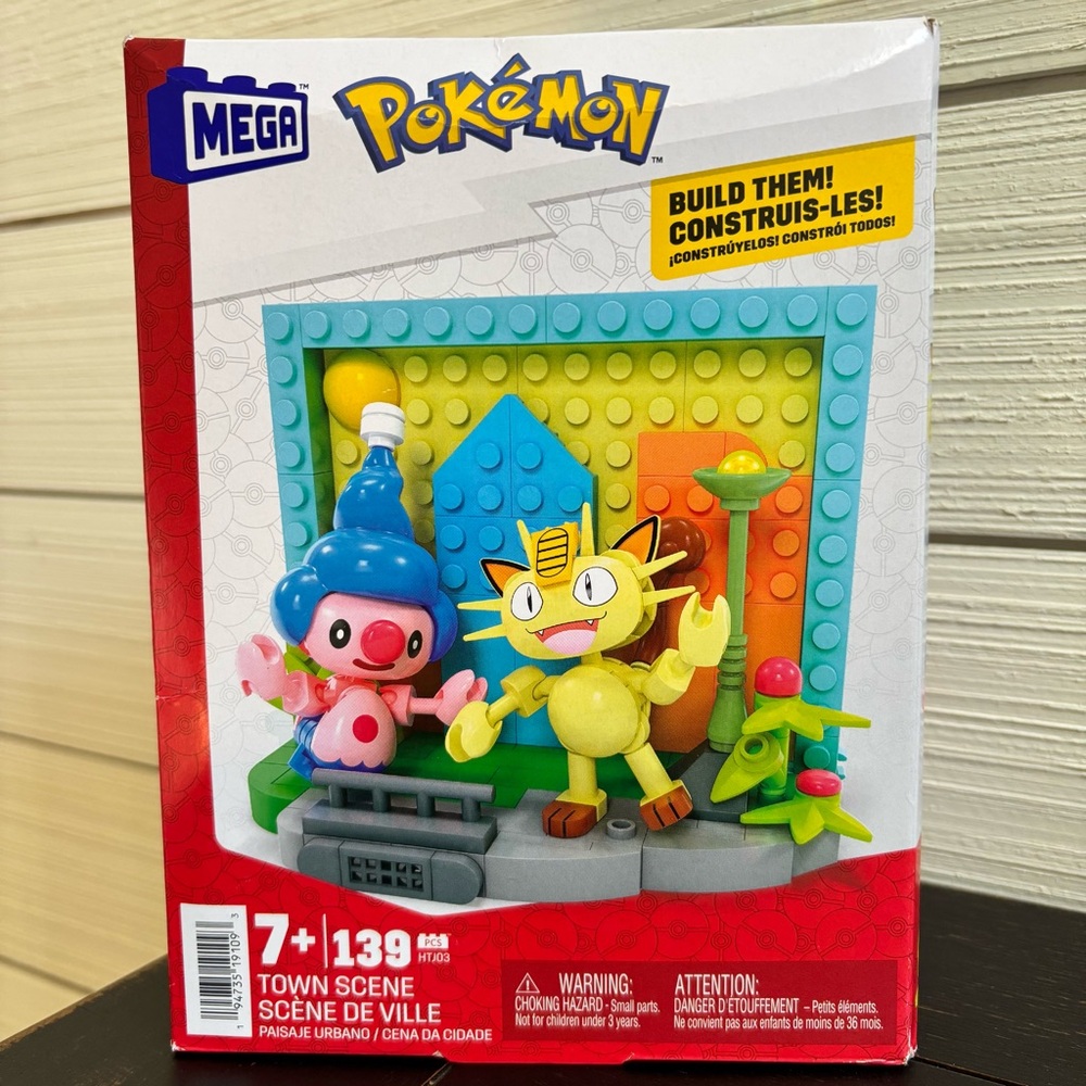 MEGA Pokemon Town‎ Scene Building Set 139 Pieces Age 7+ NEW